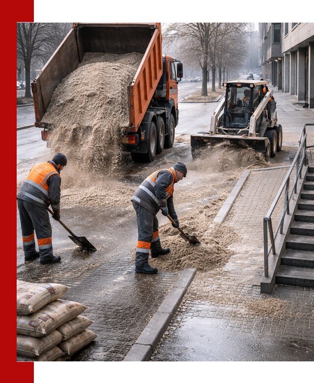Поставка противогололедных материалов в Скопине