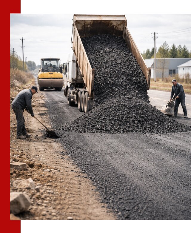 Асфальтовая крошка для дорог в Скопине — поставка и доставка