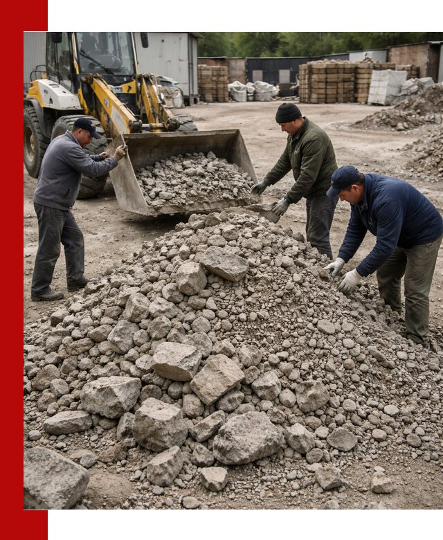 Демонтаж и вывоз бой бетона в Скопине