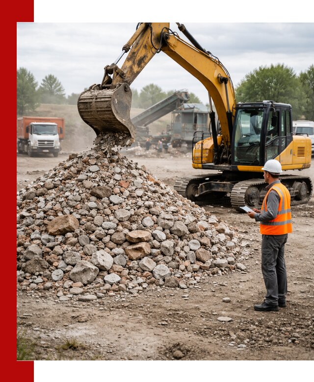 Доставка и вывоз строительного боя в Скопине
