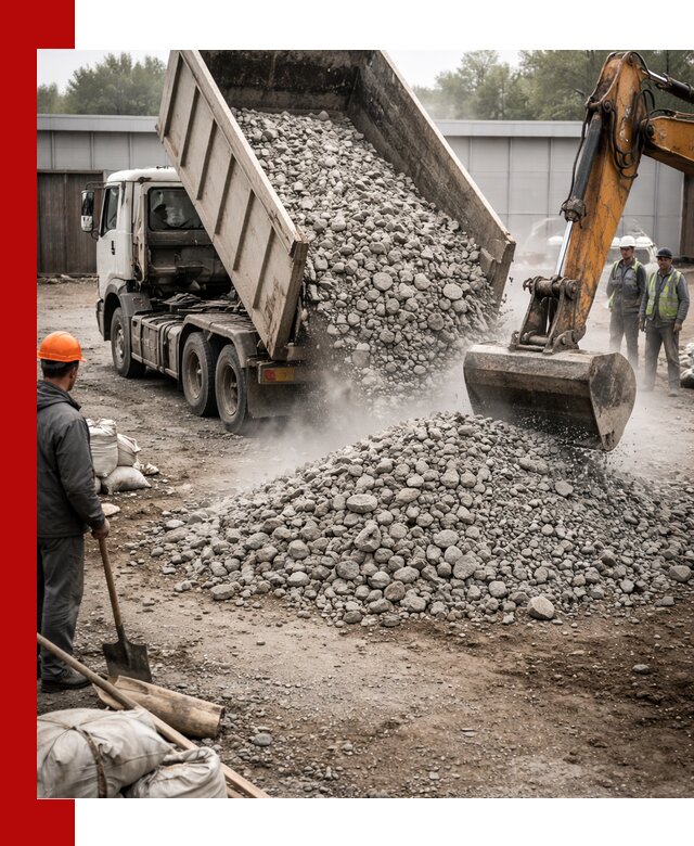 Доставка дробленого бетона в Скопине оптом и в розницу