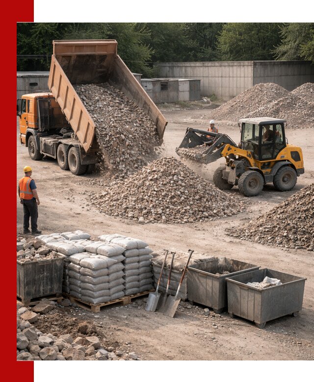 Вторичные материалы для отсыпки в Скопине — поставка и доставка