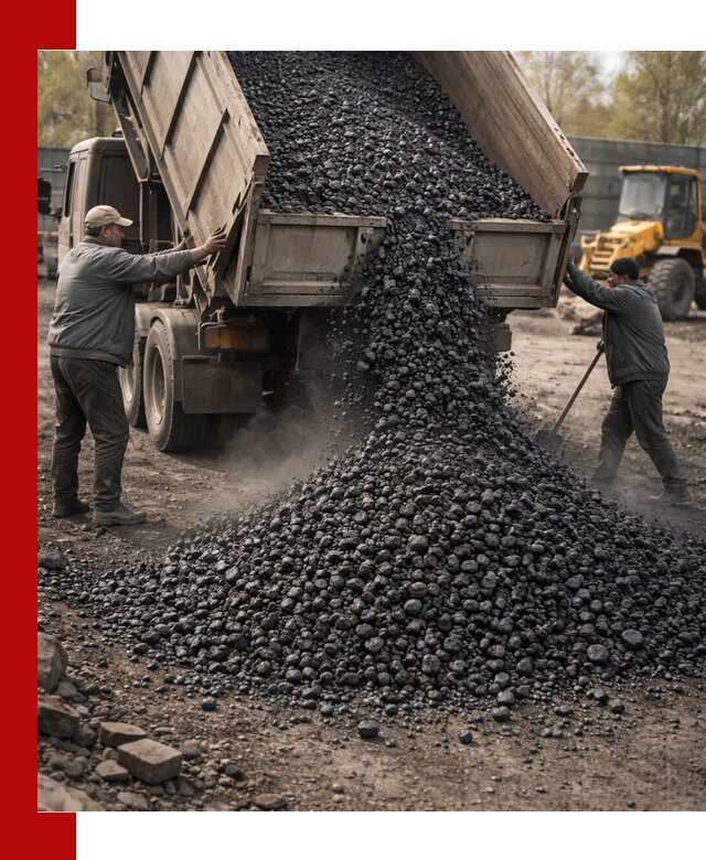 Доставка угля семечка самосвалами в Скопине