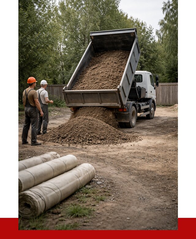 Доставка сыпучих материалов самосвалом в Скопин от 4377 р. | ПРОНЕРУДСкп