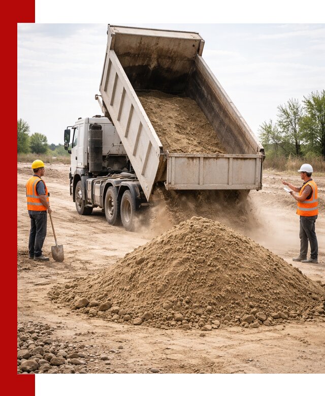 Доставка самосвалом 15 кубов в Скопине за город и по городу