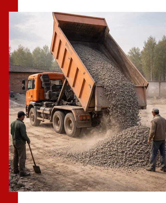 Доставка самосвалом 20 м3 в Скопине быстро и надежно