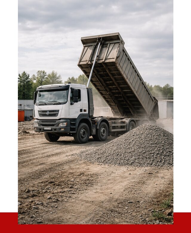 Доставка самосвалом 40 кубов в Скопине от 9379 р. | ПРОНЕРУДСкп