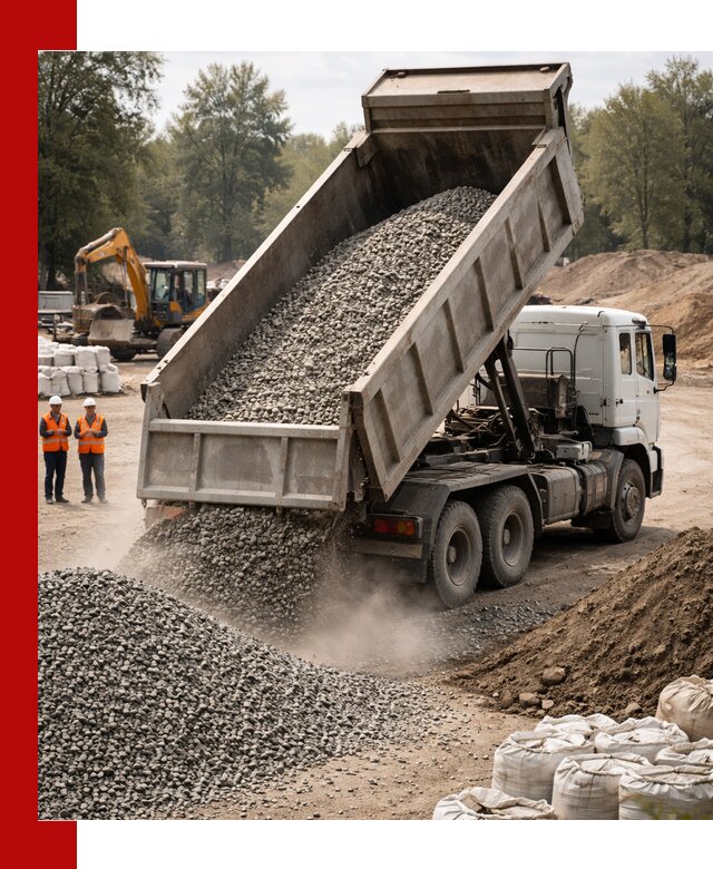 Аренда самосвала в Скопине для доставки сыпучих и нерудных материалов