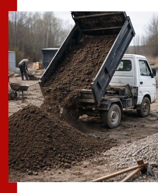 Аренда минисамосвала в Скопине для доставки сыпучих материалов