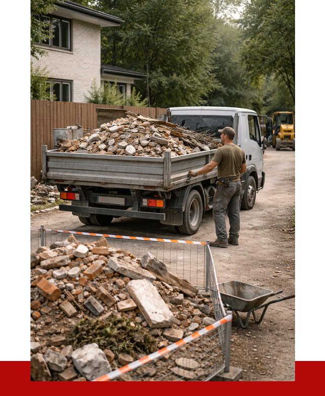 Вывоз строительного мусора с погрузкой в Скопине от 7816 р | ПРОНЕРУДСкп