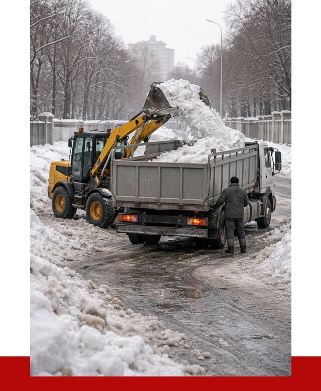Вывоз снега с погрузкой в Скопине от 3647 р. ПРОНЕРУДСкп