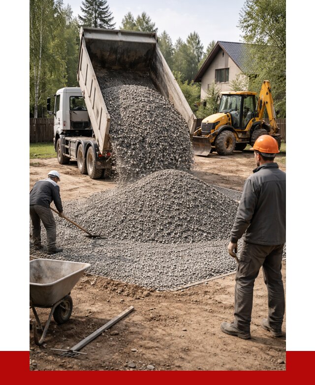 Отсыпка участка щебнем в Скопине от 6774 р. ПРОНЕРУДСкп