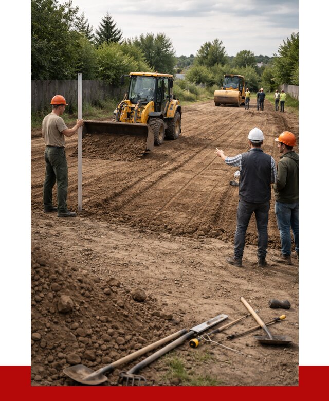 Планировка участка грунтом в Скопине от 4689 р ПРОНЕРУДСкп